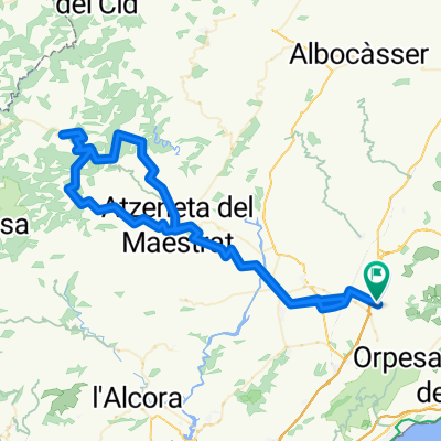 Cabanes - Atzeneta - Benafigos - Xodos - Atzeneta - Cabanes