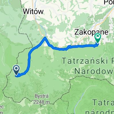 Witów, Kościelisko do Marszałka J Piłsudskiego, Zakopane