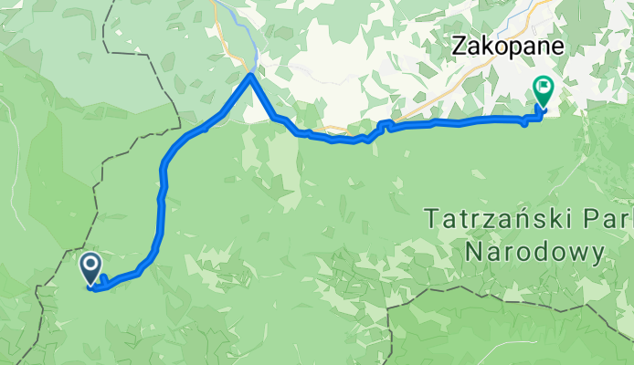 Witów, Kościelisko do Marszałka J Piłsudskiego, Zakopane