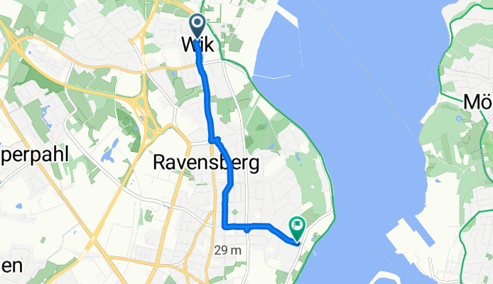 Holtenauer Straße, Kiel nach Kiellinie, Kiel