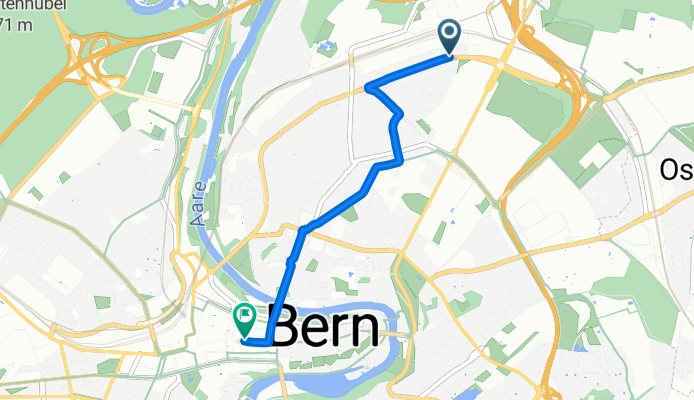 Winkelriedstrasse, Bern nach Obere Altstadt, Bern