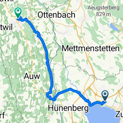 Zug, Zug nach Aargauer Weg, Muri AG