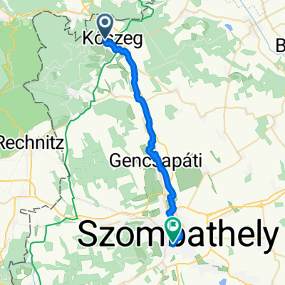 Arborétum utca, Kőszeg - Kismezei utca, Szombathely