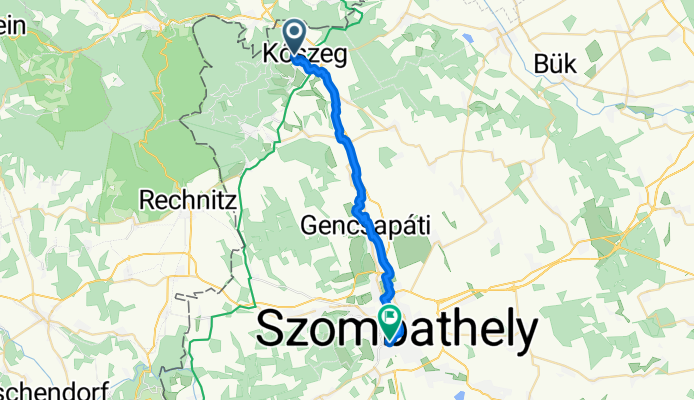 Arborétum utca, Kőszeg - Kismezei utca, Szombathely