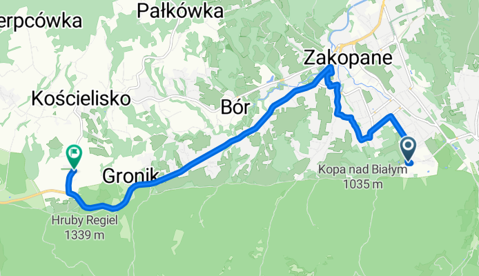 Marszałka J Piłsudskiego, Zakopane do S Nędzy-Kubińca, Kościelisko