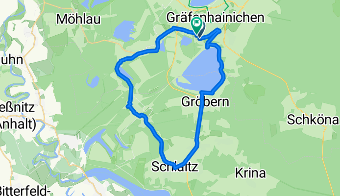 Taubenweg, Gräfenhainichen nach Taubenweg, Gräfenhainichen