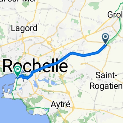 D 111, Dompierre-sur-Mer à Avenue Michel Crépeau, La Rochelle