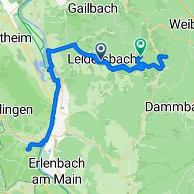 Friedhofsweg, Leidersbach nach Miltenberg