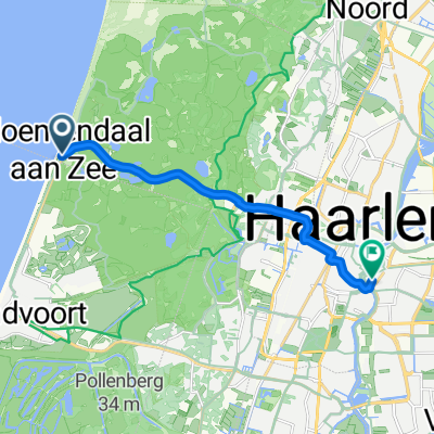 Zeeweg, Overveen to Spaarnwouderstraat, Haarlem