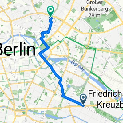 Manteuffelstraße, Berlin nach Alte Schönhauser Straße, Berlin