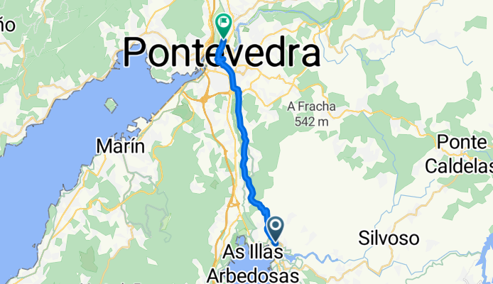 Aldea Souto nach Rúa Juan Bautista Andrade