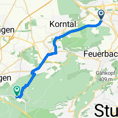Zahn-Nopper-Straße nach Solitude