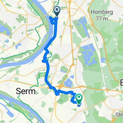 Grunewaldstraße, Duisburg nach Heltorfer Mark, Düsseldorf
