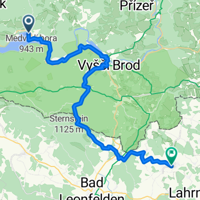 Slupečná, Lipno nad Vltavou nach Teichweg, Reichenthal