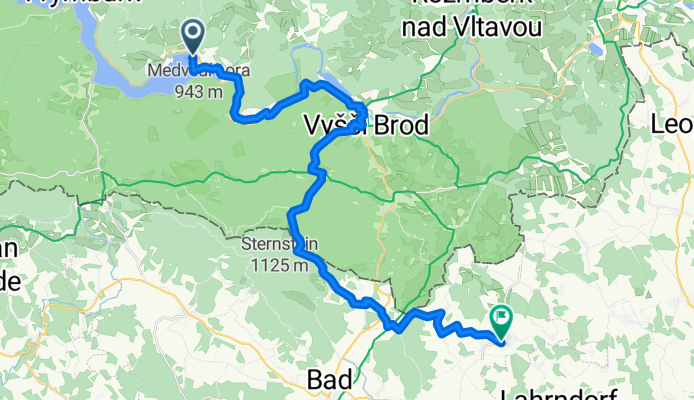 Slupečná, Lipno nad Vltavou nach Teichweg, Reichenthal