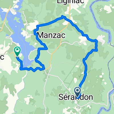 Route de Champagnac, Sérandon nach Route de la Naide, Neuvic