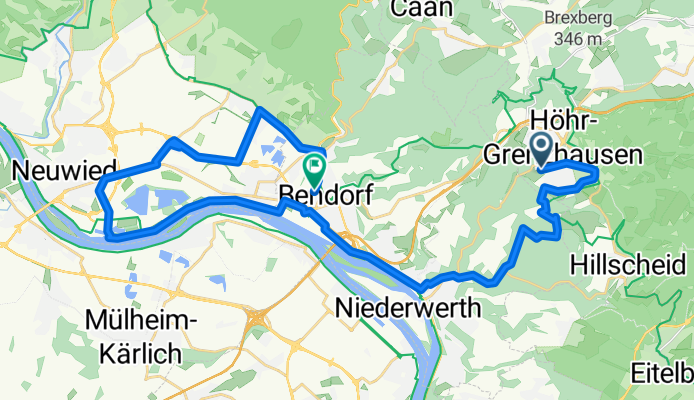 Rheinstraße nach Adolph-Kolping-Straße