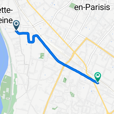 Rue André Ribaud, La Frette-sur-Seine to Boulevard des Eaux, Cormeilles-en-Parisis