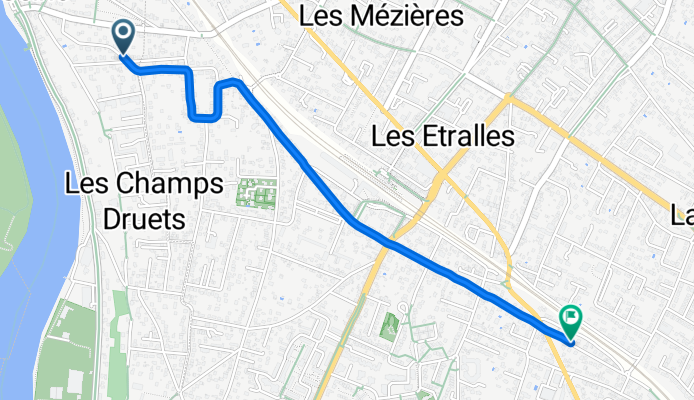 Rue André Ribaud, La Frette-sur-Seine to Boulevard des Eaux, Cormeilles-en-Parisis