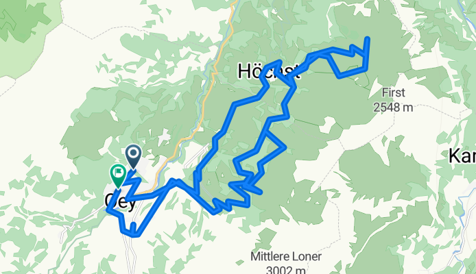 Tannenweg, Adelboden nach Dorfstrasse, Adelboden