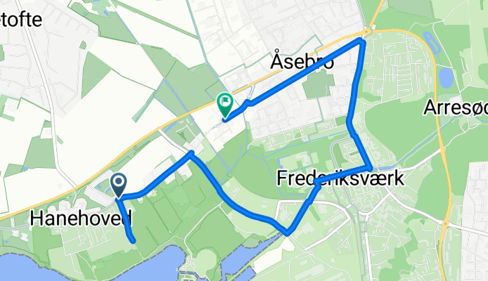 Route in Frederiksværk