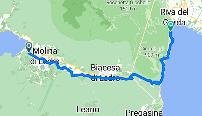 Via San Giovanni Nepomuceno, Ledro do Via Giacomo Cis, Riva del Garda