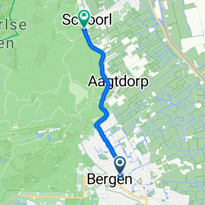 Nassaulaan, Bergen (NH) nach Duinweg, Schoorl