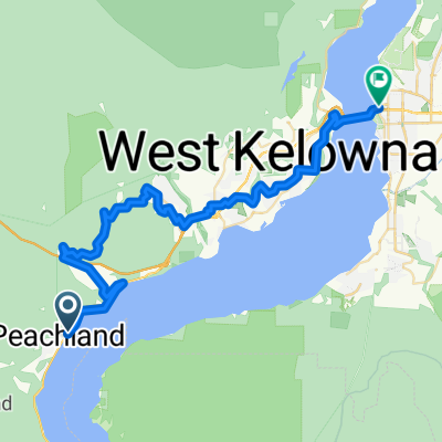 Route to Kelowna