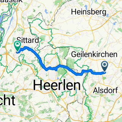 Hubertusstraße nach Markt Sittard