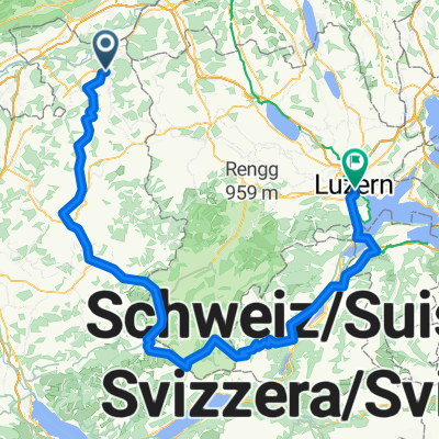 Langenthal - Napf - Zug