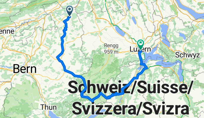 Langenthal - Napf - Zug