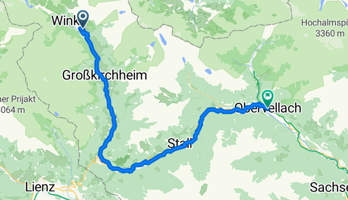 Hof, Heiligenblut am Großglockner nach Obervellach, Obervellach