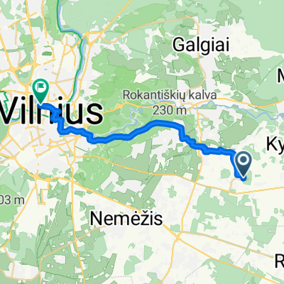 Sodininkų g., Vėliučionys to Vilnius