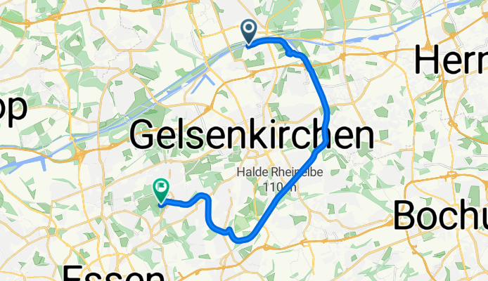 Johannes-Rau-Allee, Gelsenkirchen nach Fritz-Schupp-Allee, Essen