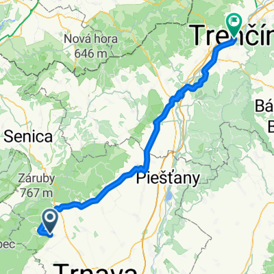 Horné Orešany, Horné Orešany až Štúrovo nám, Trenčín