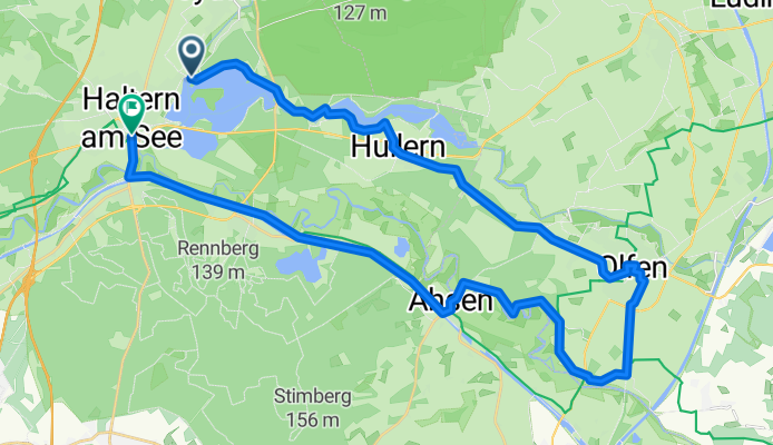 Route nach Haltern am See