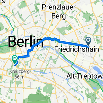 Mainzer Straße, Berlin nach Schöneberger Straße, Berlin