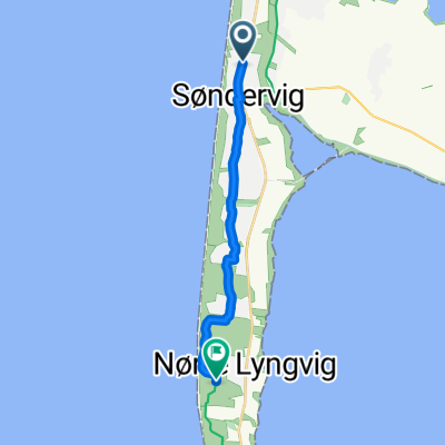 Hafavej, Ringkøbing nach Holmsland Klitvej, Hvide Sande