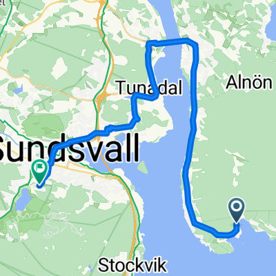 Bänkåsviken, Alnö to Paviljongvägen, Sundsvall