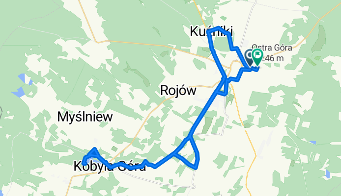 Wiejska, Ostrzeszów do Podmiejska, Ostrzeszów