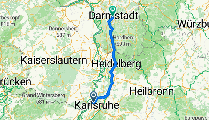 Karlsruhe - Darmstadt
