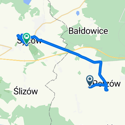Słupia pod Bralinem, Perzów do Kolejowa, Syców