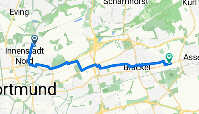 Bornstraße nach Döringhoff