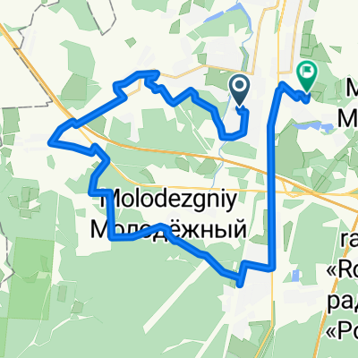 От Парковая улица до Серпуховская улица (климовск)