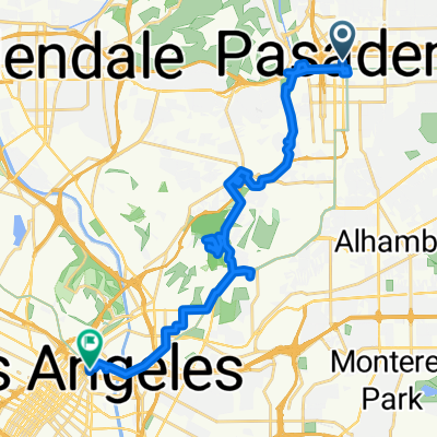N Arroyo Pkwy, Pasadena to N Los Angeles St, Los Angeles