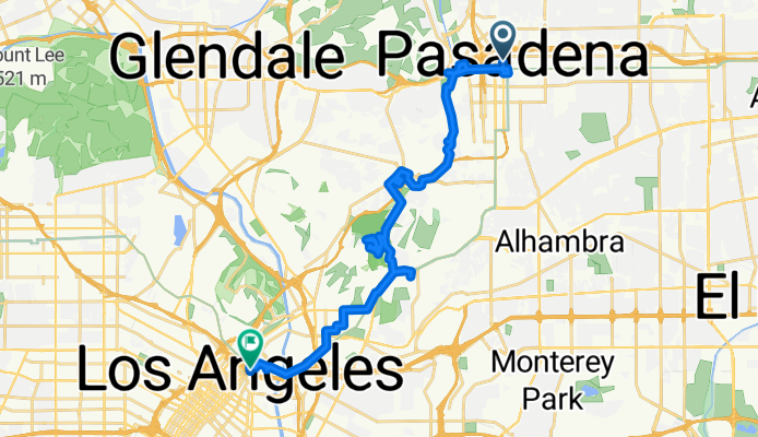 N Arroyo Pkwy, Pasadena to N Los Angeles St, Los Angeles