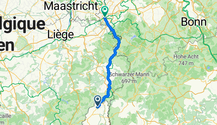 Rue de Bellain, Troisvierges to Markt, Aachen