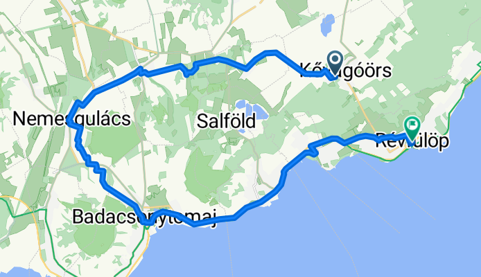 Kővágóörs -Nemesgulács- Badacsony -Révfülöp