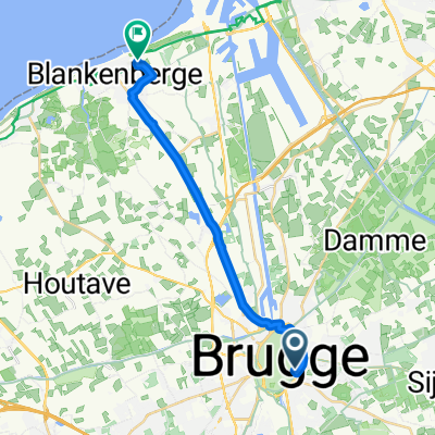 Coupure, Bruges to Koning Albert I-laan, Blankenberge