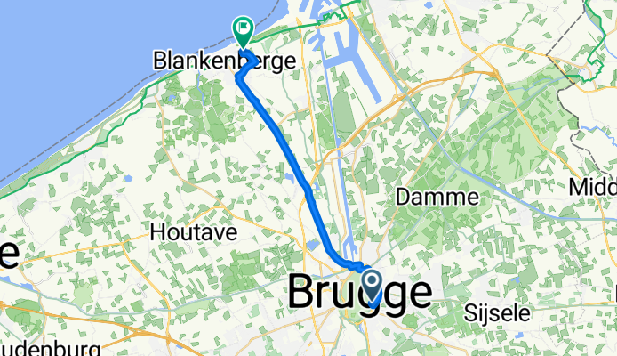 Coupure, Bruges to Koning Albert I-laan, Blankenberge